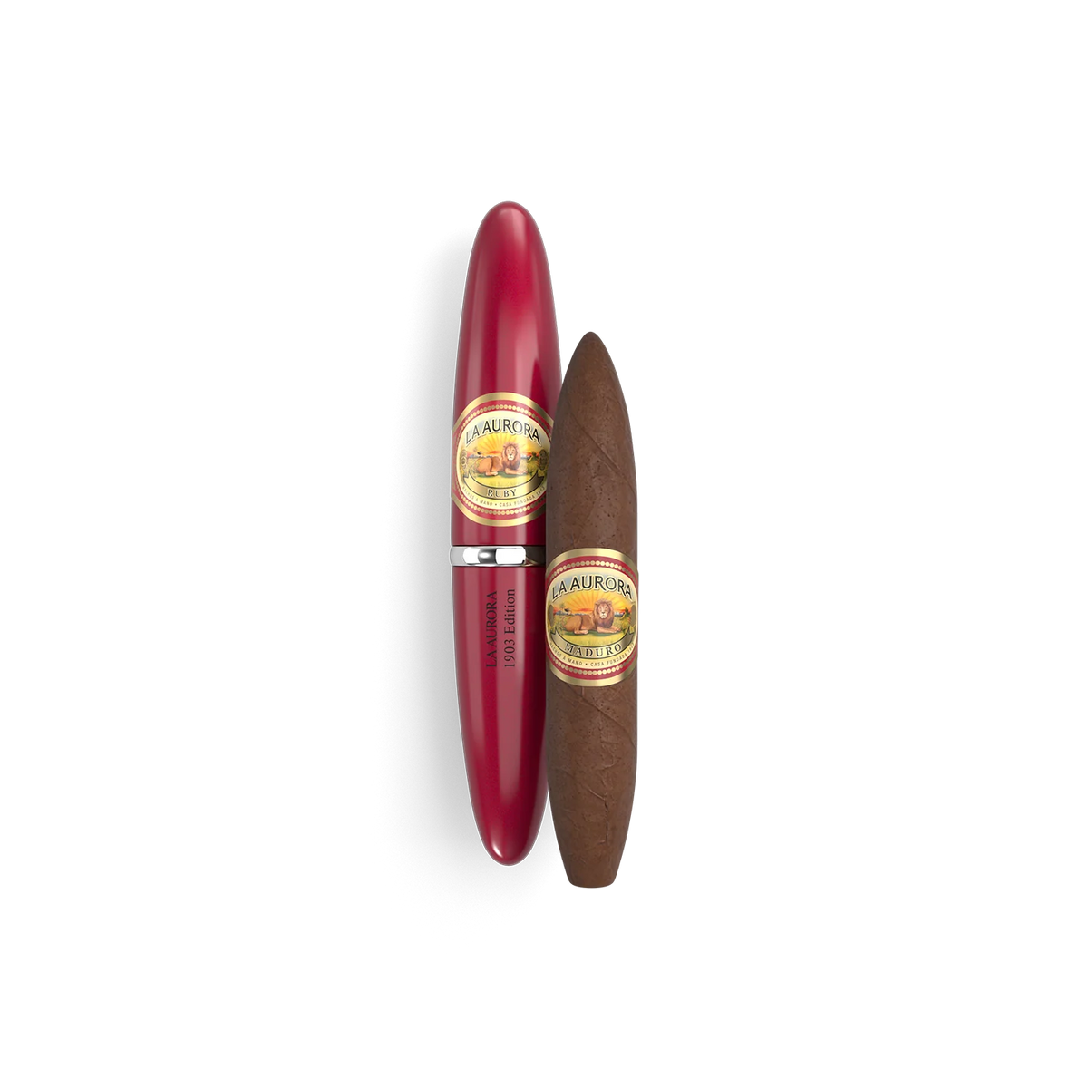 LA AURORA 1903 RUBY TUBO DOBLE FIGURADO